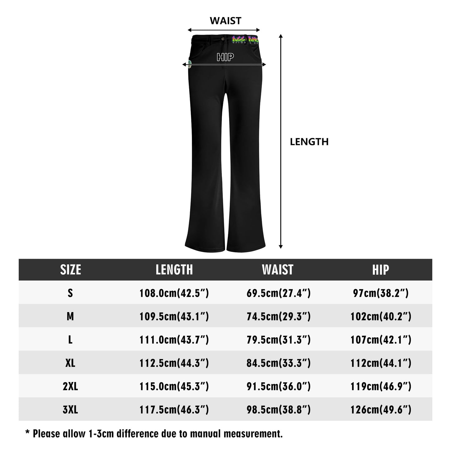 Trippy Womens Flare Pants