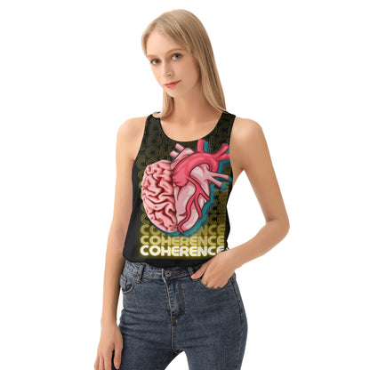 Womens All Over Print Loose Tank Tops