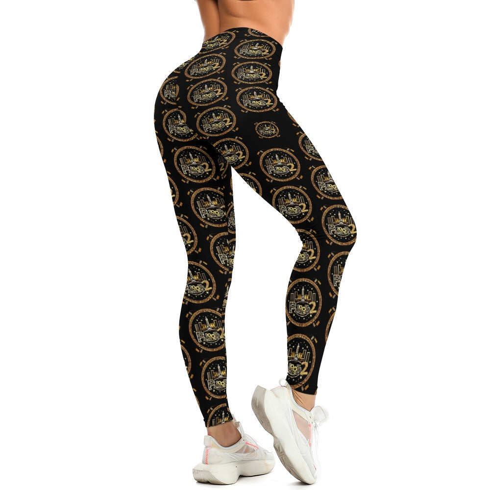 Soft Ladies Pattern Good Looking Tight Yoga Pants